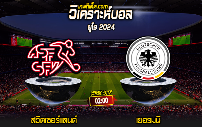 Score 2024-6-23 สวิตเซอร์แลนด์ vs เยอรมนี