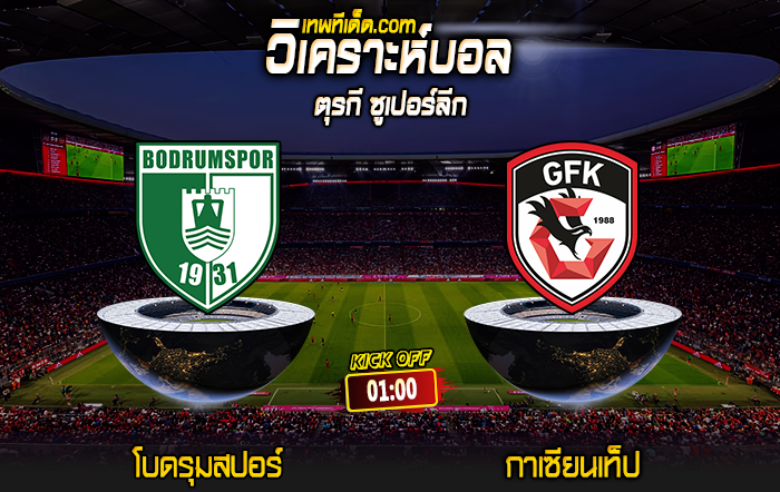 Score 2024-8-12 โบดรุมสปอร์ vs กาเซียนเท็ป