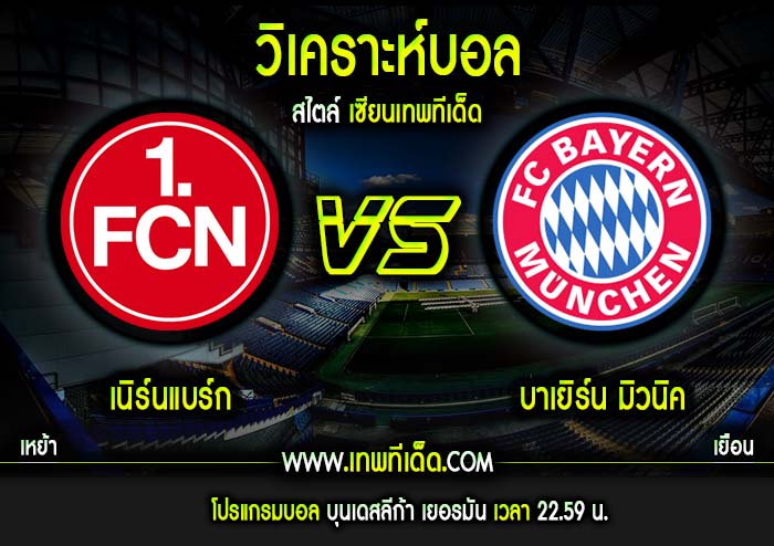 อาทิตย์ ที่ 28 เนิร์นแบร์ก vs บาเยิร์น มิวนิค